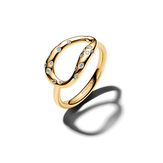 Anello Pandora Donna Organic in Lega metallica Cubic Zirconia 164676C01-52 - 164676C01-52